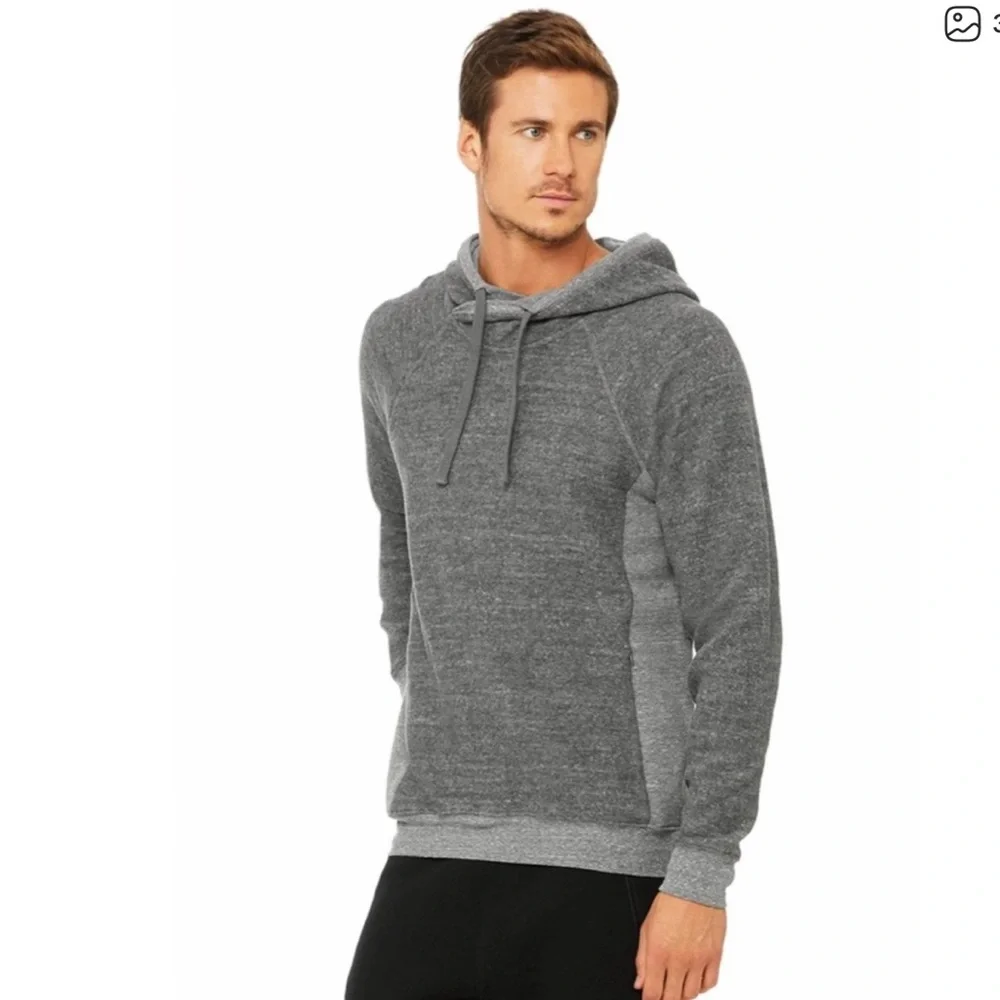 ALO Yoga Charcoal Hoodie for Men - Picture 4 of 6
